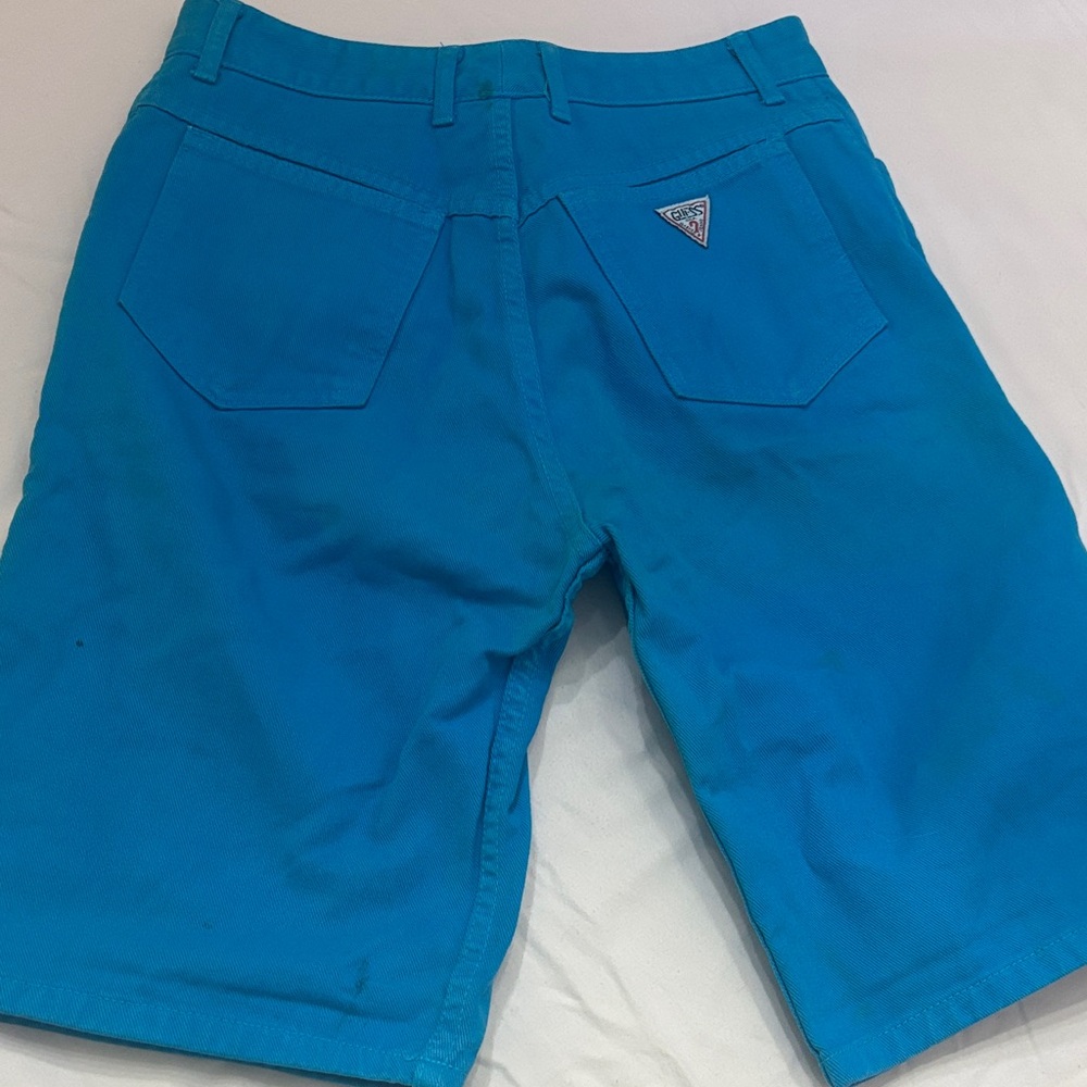 Guess by Marciano Bright Blue Jean Shorts